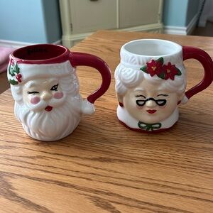 Santa and Mrs Christmas Mugs set
